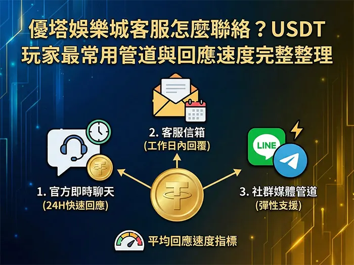 優塔娛樂城客服怎麼聯絡？USDT 玩家最常用管道與回應速度完整整理
